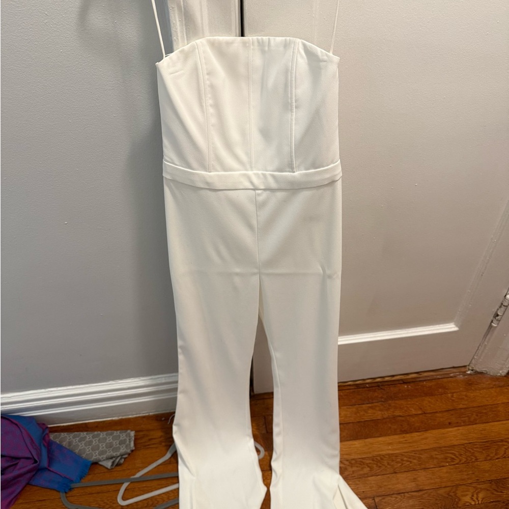 Alice & Olivia White Jumpsuit